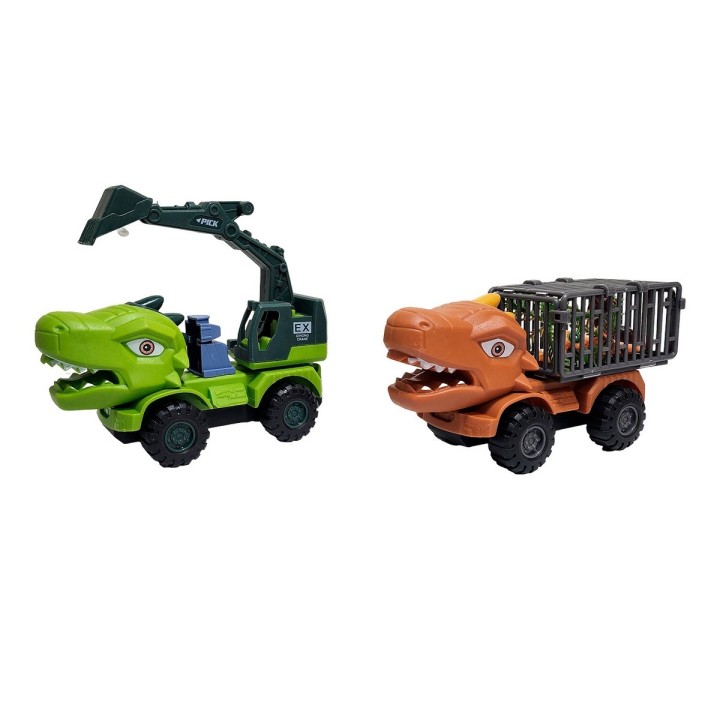 Carro Camiones Construccion Transporte Dinosaurio Jurassic