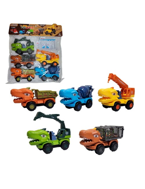 Carro Camiones Construccion Transporte Dinosaurio Jurassic