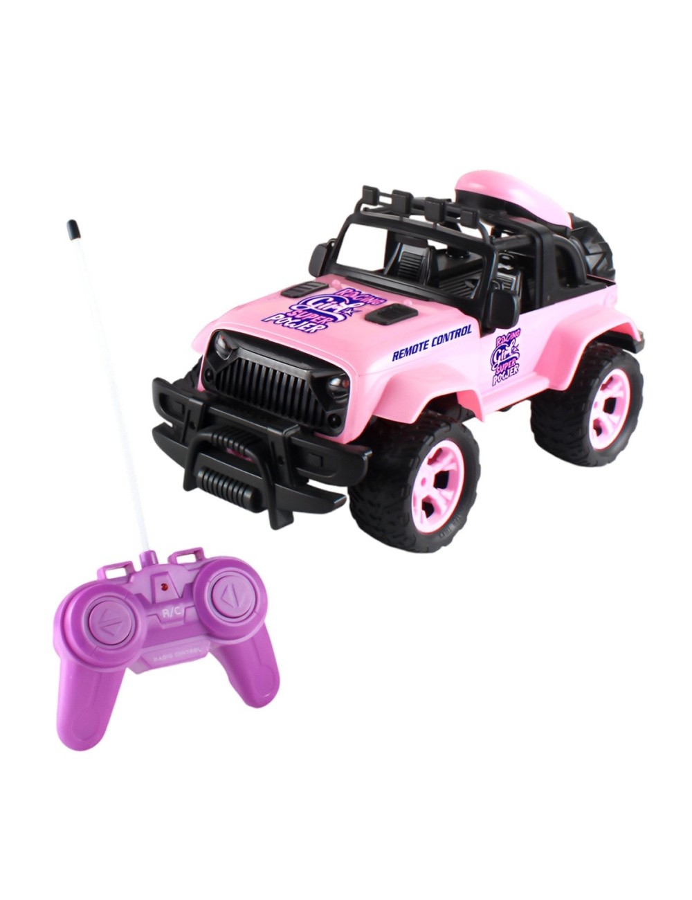 Carro Jeep Recargable Para Muñecas Con Control Remoto Niñas