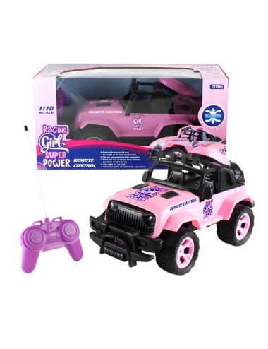 Carro Jeep Recargable Para Muñecas Con Control Remoto Niñas