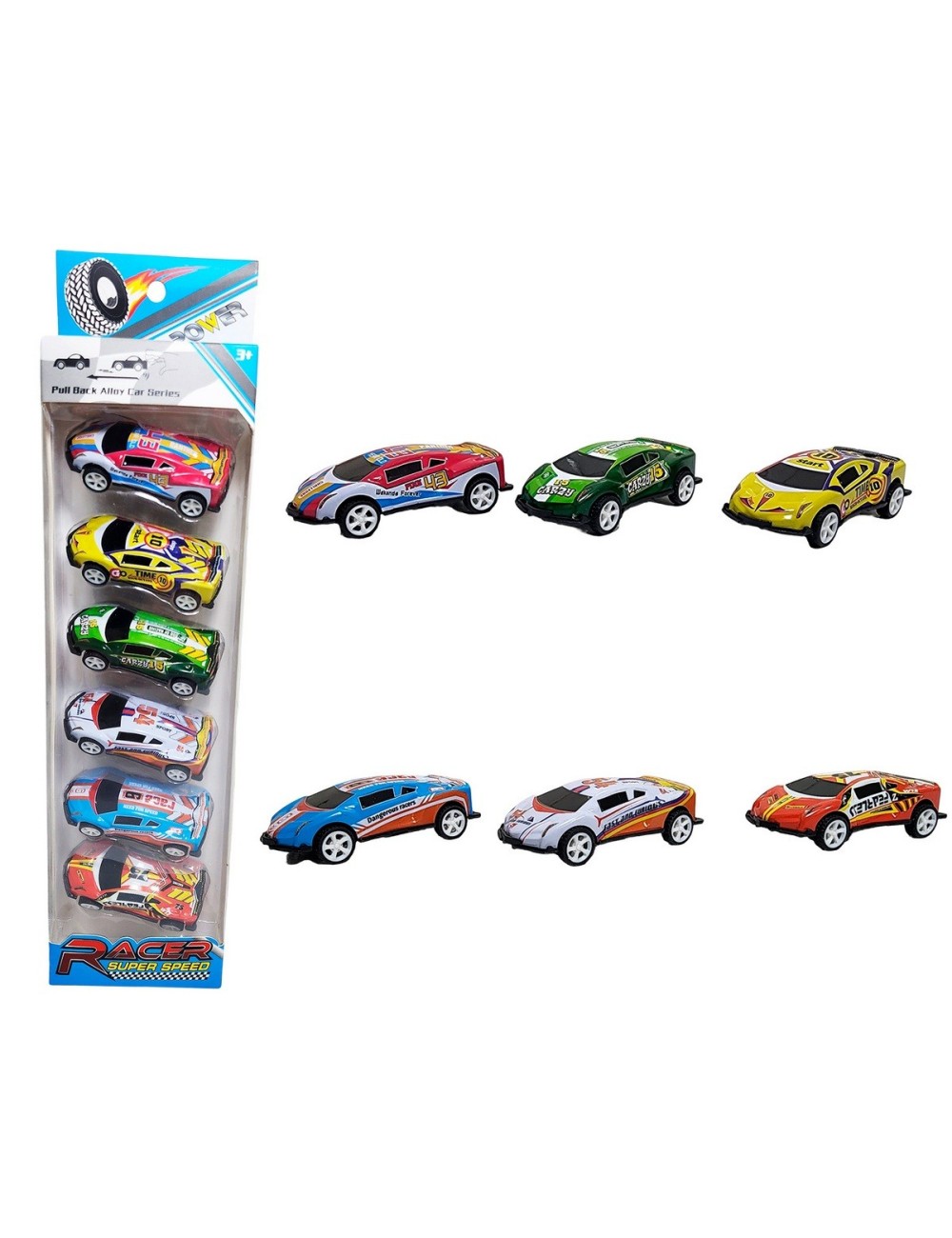 Carros Deportivos Speed Racing Gt Coleccion X 6 Unidades