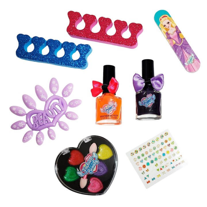 Kit De Uñas Manicure Maquillaje Juguete Niñas Makeup