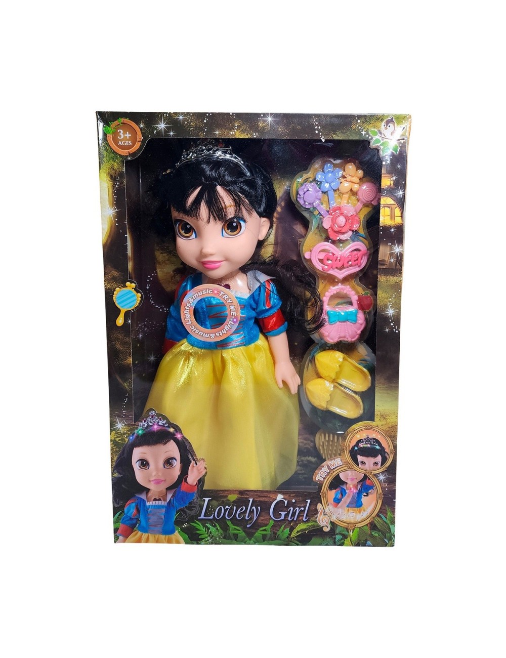 Muñeca Princesa Cuento De Hadas + Accesorios