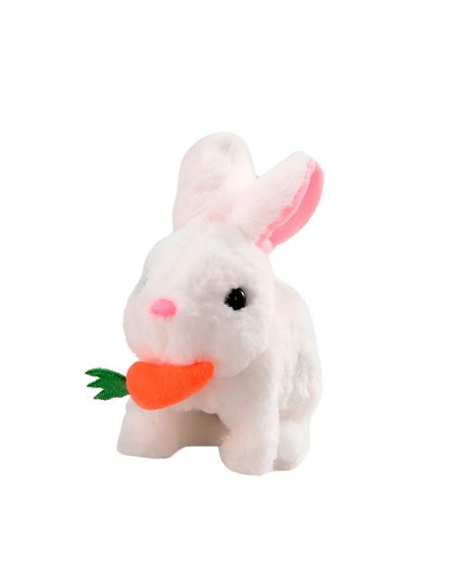 Robot Conejo Zanahoria Mascota Sonido Movimiento + Baterias