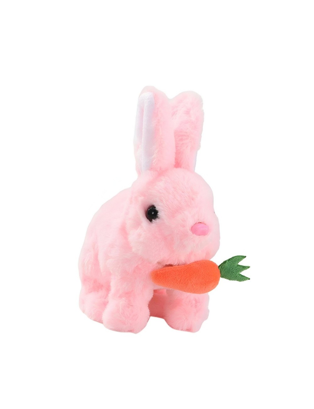 Robot Conejo Zanahoria Mascota Sonido Movimiento + Baterias