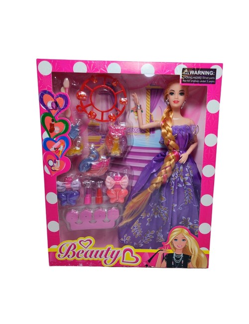 Muñeca Vestido Accesorios Belleza Reinado Juguete Niñas