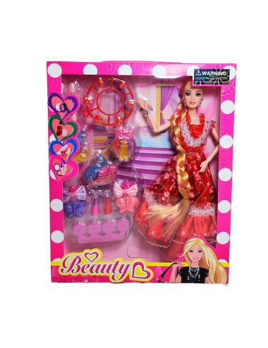 Muñeca Vestido Accesorios Belleza Reinado Juguete Niñas