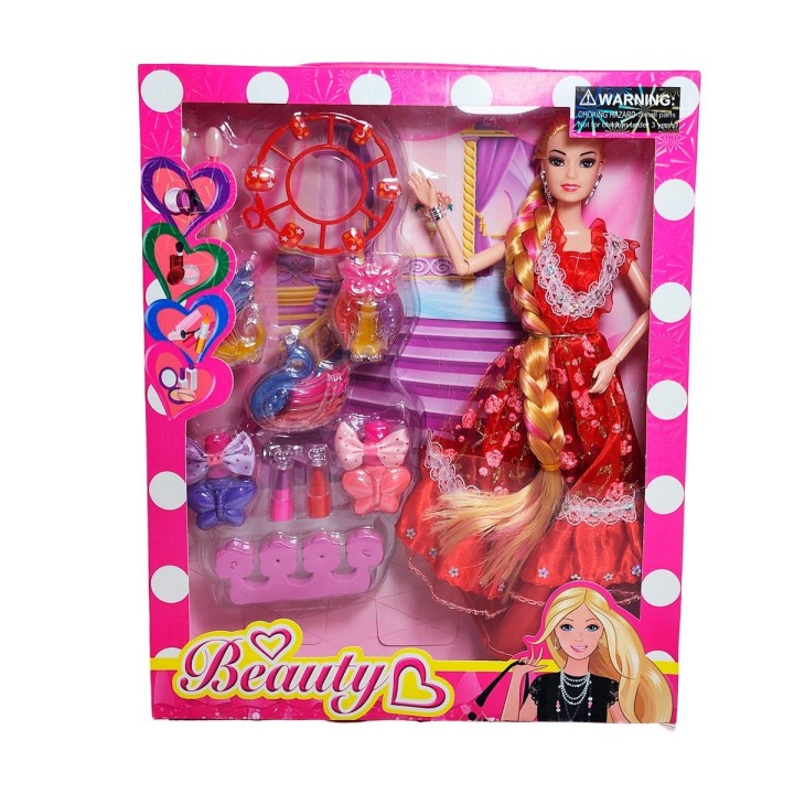 Muñeca Vestido Accesorios Belleza Reinado Juguete Niñas