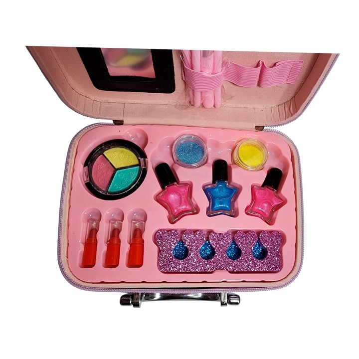 Maleta Kit Maquillaje Kuromi Kawai Niñas Juguete Esmaltes