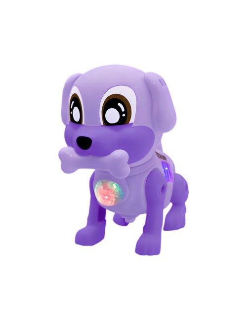 Perro Robot Luces Sonido Movimiento Juguete + Baterias