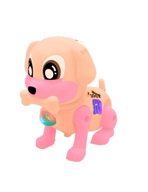 Perro Robot Luces Sonido Movimiento Juguete + Baterias