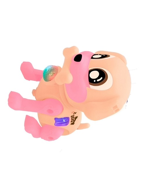 Perro Robot Luces Sonido Movimiento Juguete + Baterias