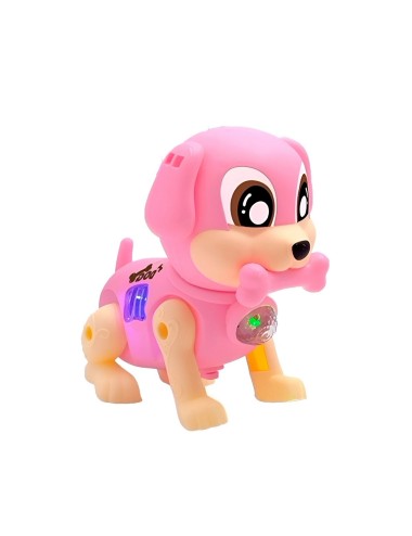 Perro Robot Luces Sonido Movimiento Juguete + Baterias