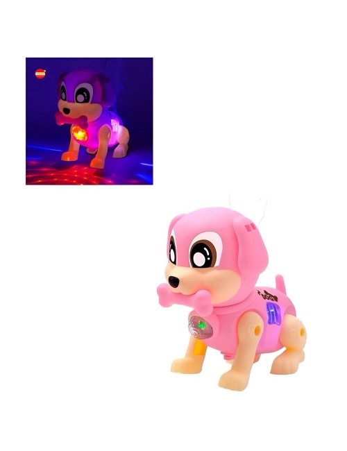Perro Robot Luces Sonido Movimiento Juguete + Baterias