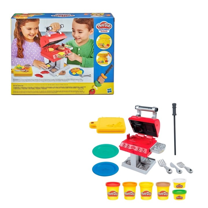 Set / Kit Comida Rápida Barbecue Bbq Plastilina Juguete
