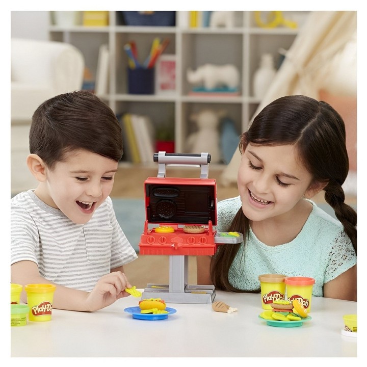 Set / Kit Comida Rápida Barbecue Bbq Plastilina Juguete