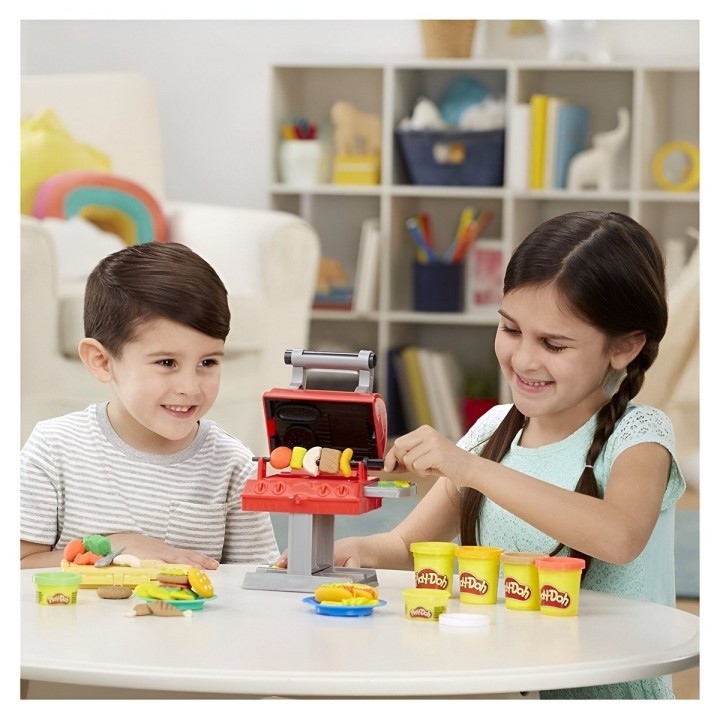 Set / Kit Comida Rápida Barbecue Bbq Plastilina Juguete