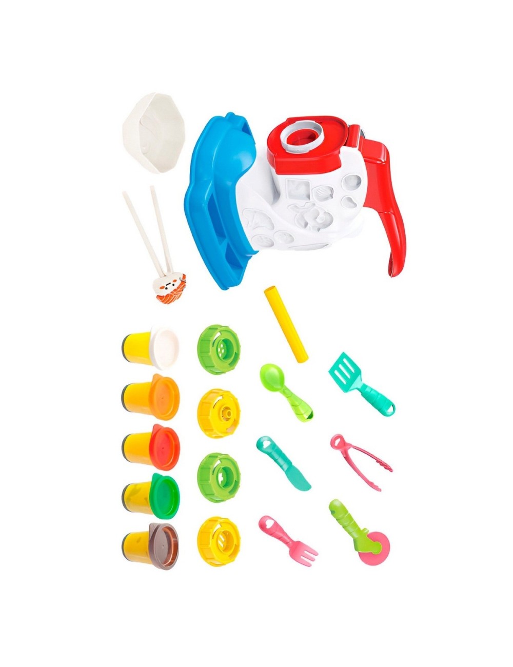 Set / Kit Comida Fabrica Utencilios Plastilina De Juguete