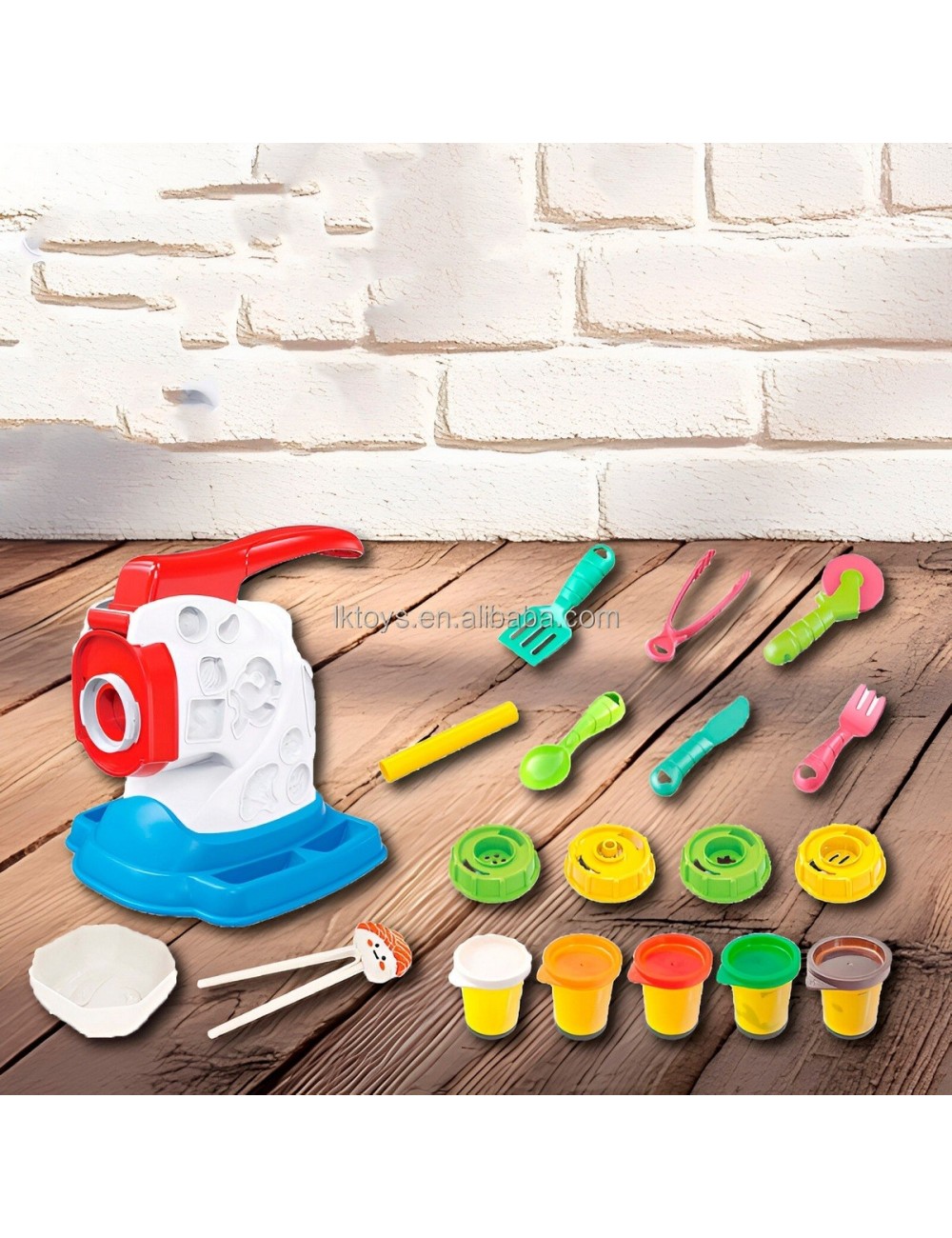 Set / Kit Comida Fabrica Utencilios Plastilina De Juguete