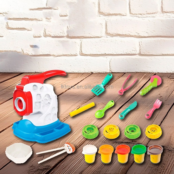 Set / Kit Comida Fabrica Utencilios Plastilina De Juguete