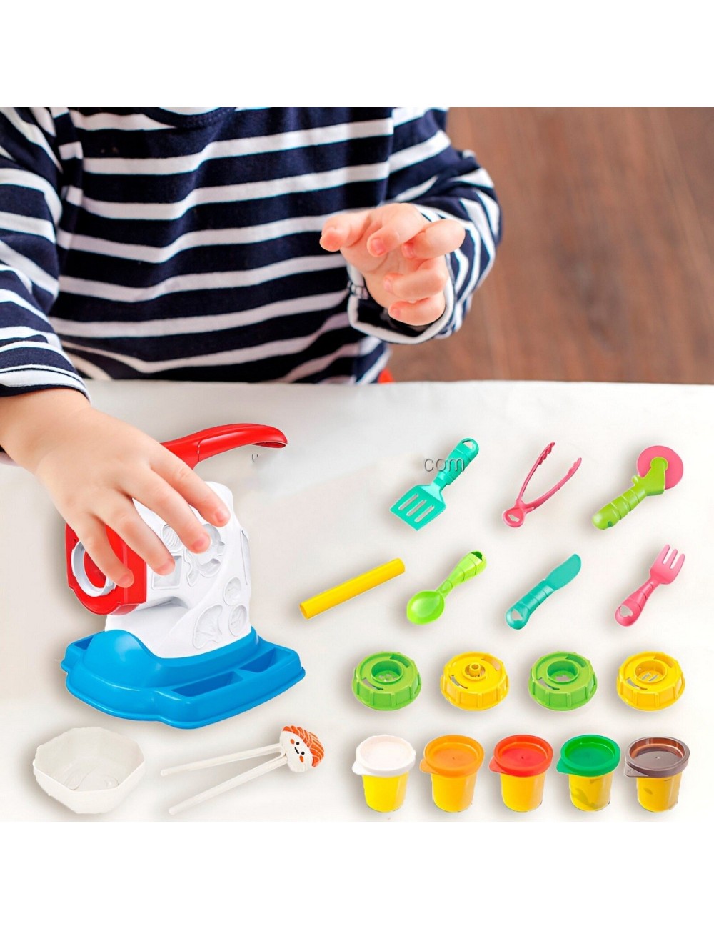 Set / Kit Comida Fabrica Utencilios Plastilina De Juguete