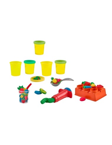 Set / Kit Comida Fabrica Frutas Plastilina De Juguete