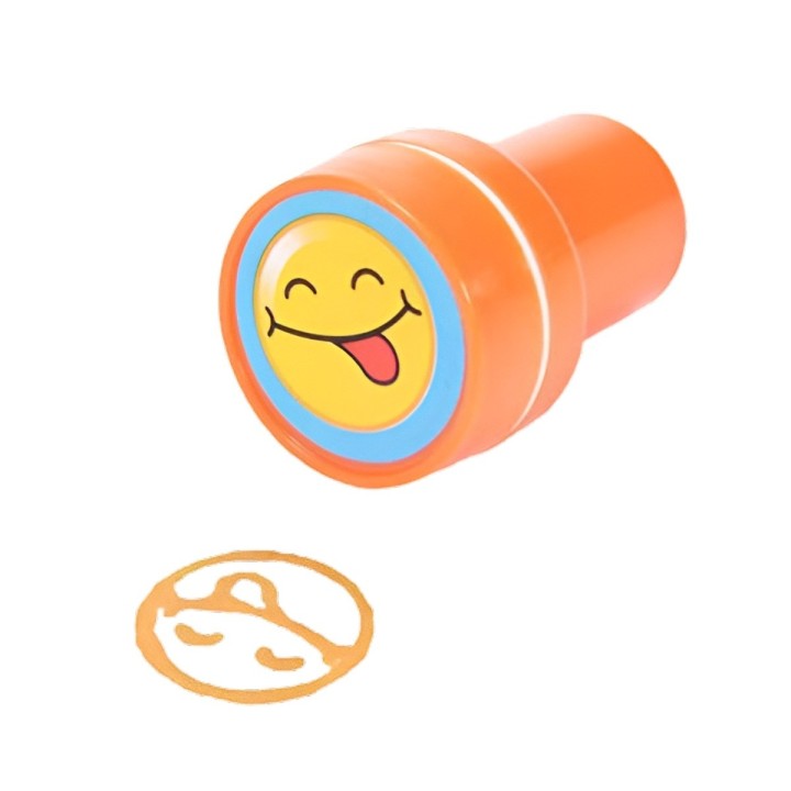 Sellos De Caritas Emoji Didactico X 6 Unidades