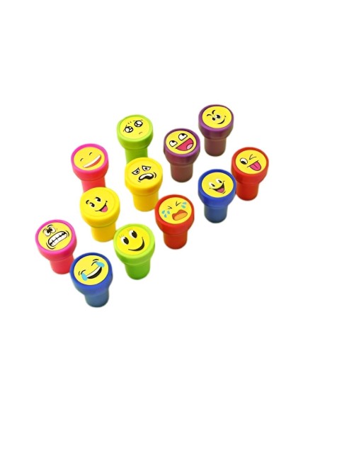 Sellos De Caritas Emoji Didactico X 6 Unidades