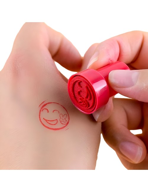 Sellos De Caritas Emoji Didactico X 6 Unidades