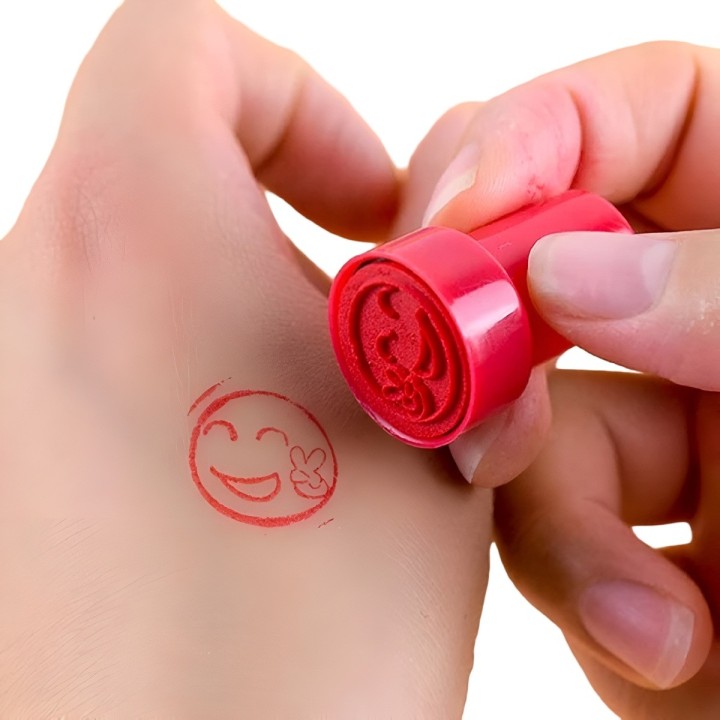 Sellos De Caritas Emoji Didactico X 6 Unidades