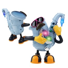 Robot De Juguete Sonido Movimiento Mr Rock Saxofon