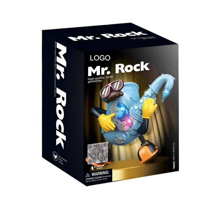 Robot De Juguete Sonido Movimiento Mr Rock Saxofon