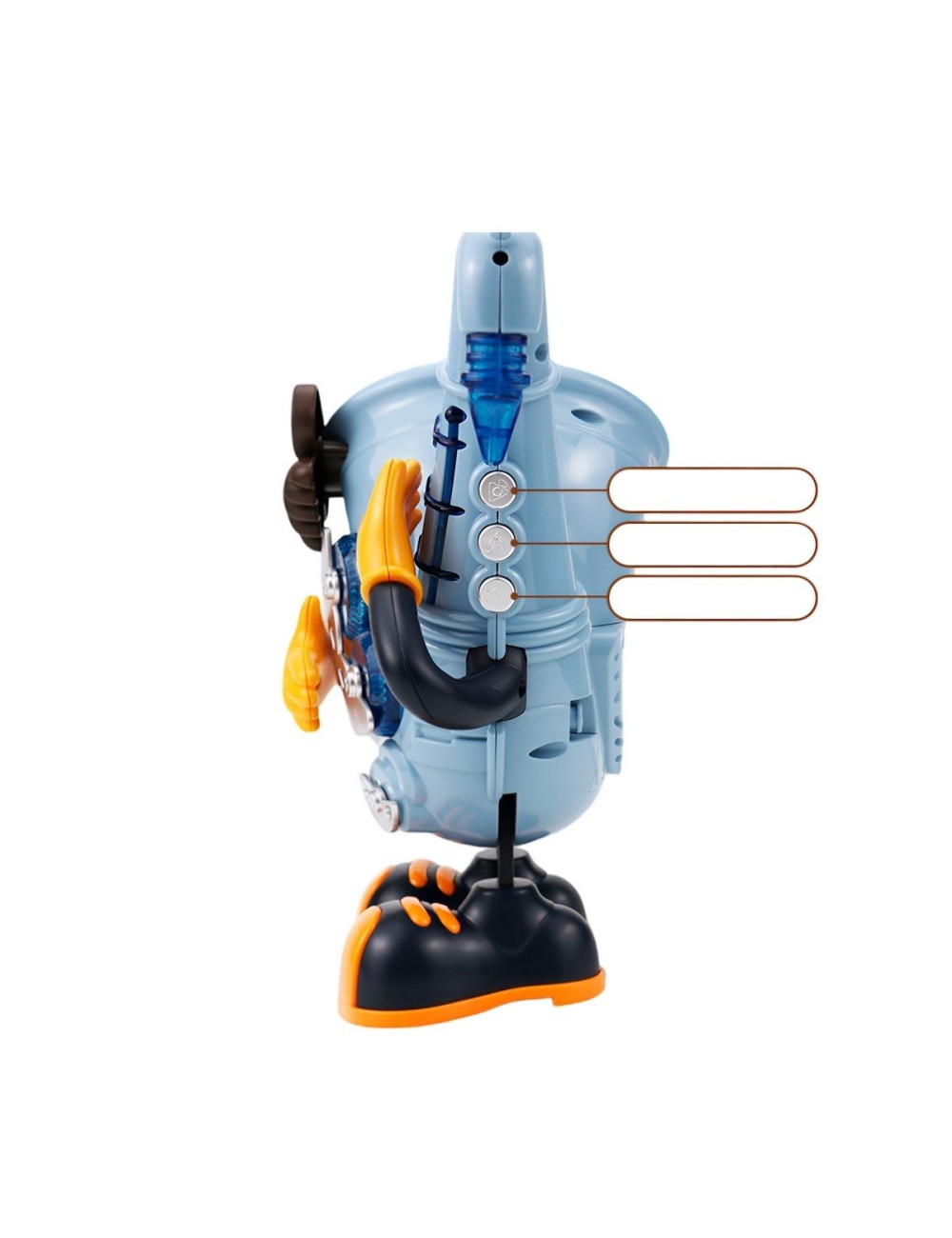 Robot De Juguete Sonido Movimiento Mr Rock Saxofon