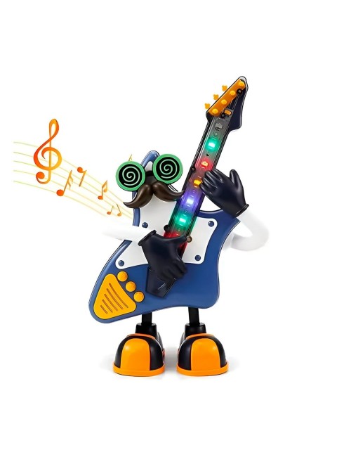 Robot De Juguete Sonido Movimiento Mr Rock Guitarra