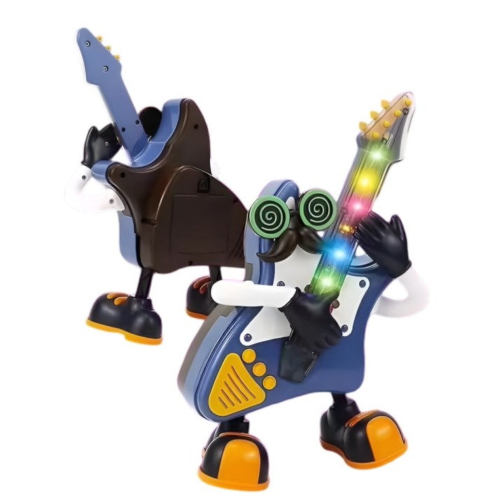 Robot De Juguete Sonido Movimiento Mr Rock Guitarra