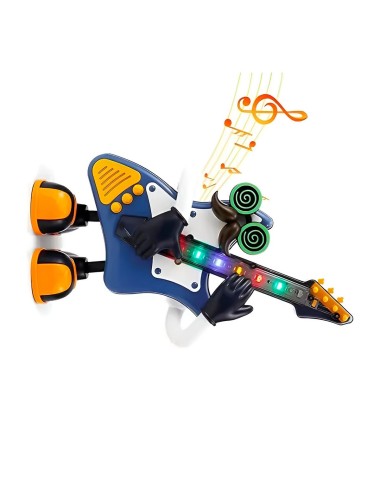 Robot De Juguete Sonido Movimiento Mr Rock Guitarra