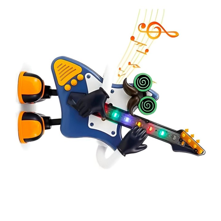 Robot De Juguete Sonido Movimiento Mr Rock Guitarra