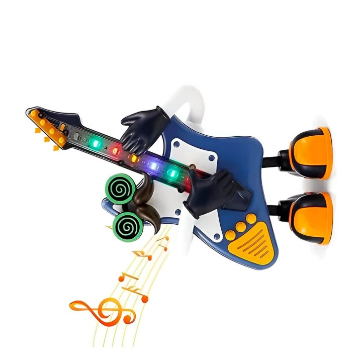 Robot De Juguete Sonido Movimiento Mr Rock Guitarra