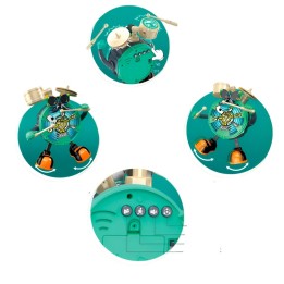 Robot De Juguete Sonido Movimiento Mr Jack Platos + Baterias