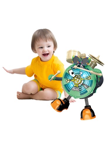 Robot De Juguete Sonido Movimiento Mr Jack Platos + Baterias