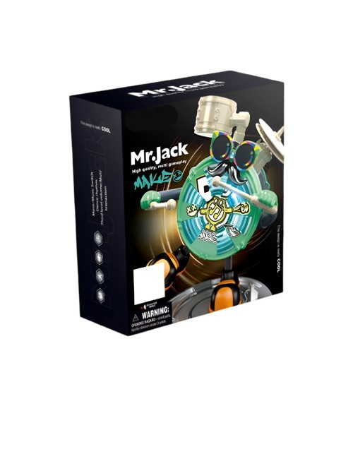 Robot De Juguete Sonido Movimiento Mr Jack Platos + Baterias