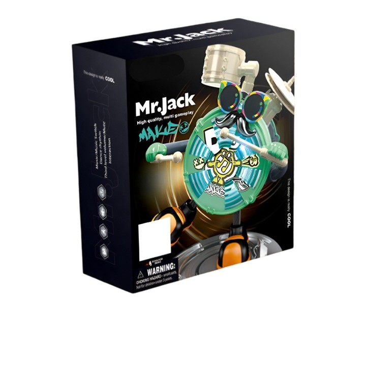 Robot De Juguete Sonido Movimiento Mr Jack Platos + Baterias