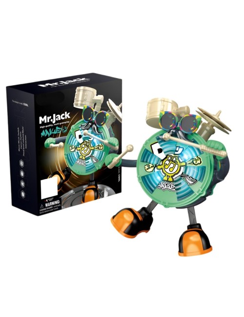 Robot De Juguete Sonido Movimiento Mr Jack Platos + Baterias