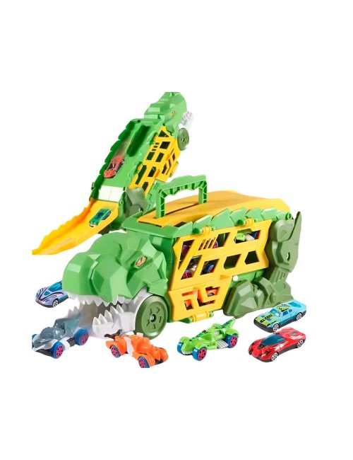 Pista Tiranosaurio Dinosaurio Rex Catapulta + Vehiculos