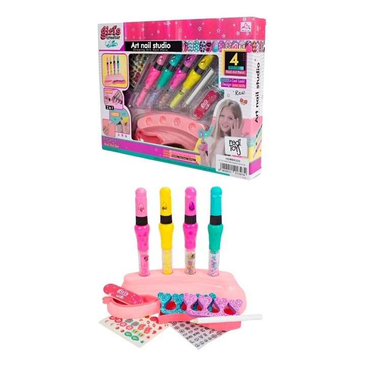 Juego Manicure Kit Personaliza Uñas Juguetes Niñas Didactico
