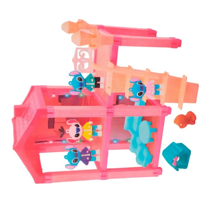 Casa Muñeca Mini Stitch Accesorios Interactiva Juguete Niñas