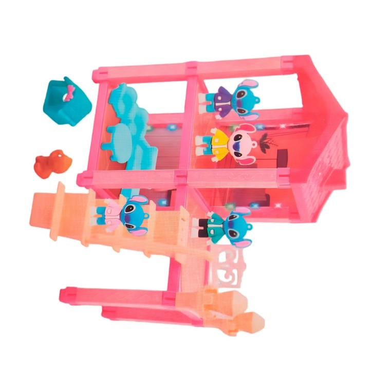 Casa Muñeca Mini Stitch Accesorios Interactiva Juguete Niñas