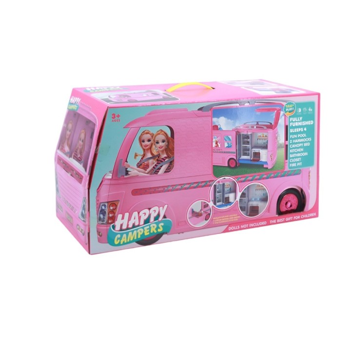 Carro Rodante Muñecas Mini Casa Juguete Interactivo Niñas