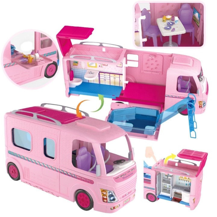 Carro Rodante Muñecas Mini Casa Juguete Interactivo Niñas