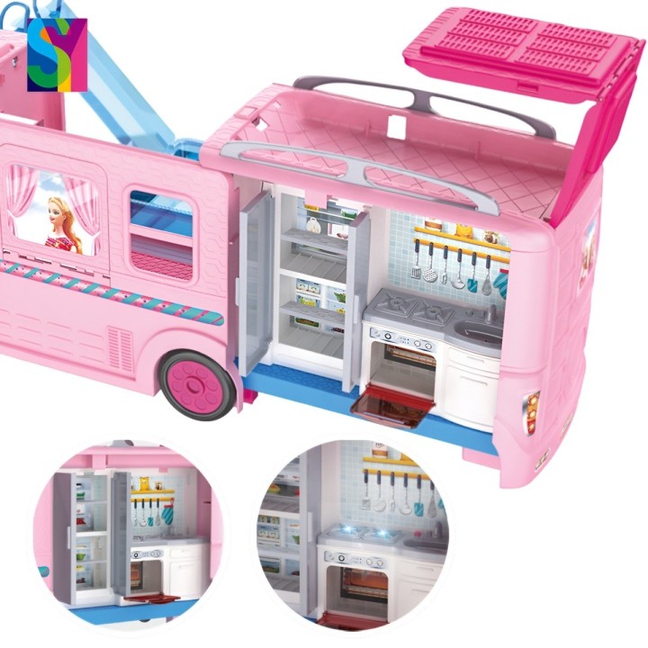 Carro Rodante Muñecas Mini Casa Juguete Interactivo Niñas